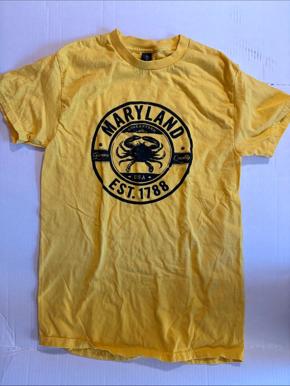 Maryland Graphic Short Sleeve Tee - Yellow